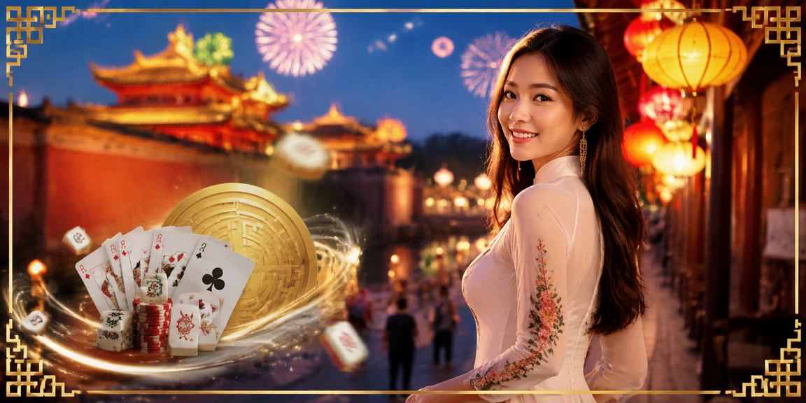 Không khí chơi bài tại chợ đêm Huế, phản ánh văn hóa giải trí buổi tối của người dùng miền Trung